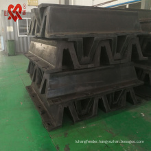 Made in China solid marine super arch fender cylinder type V type D type rubber dock fender